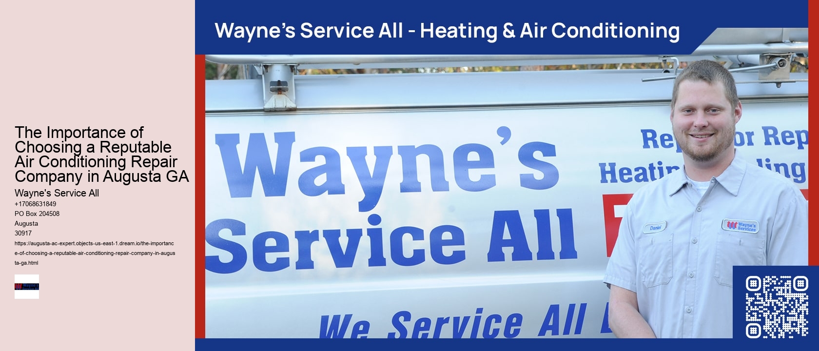 The Importance of Choosing a Reputable Air Conditioning Repair Company in Augusta GA